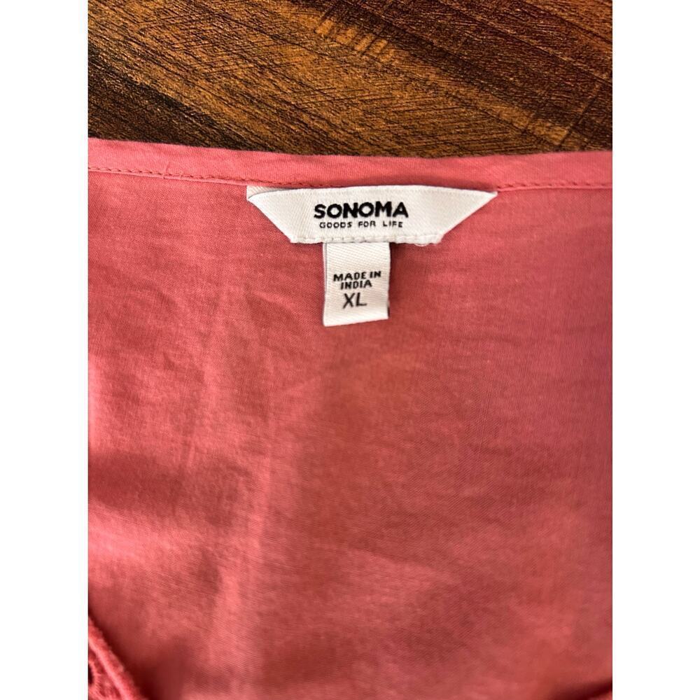 SONOMA Women’s Eyelet Short Sleeve Top / Size: XL - Picture 4 of 7